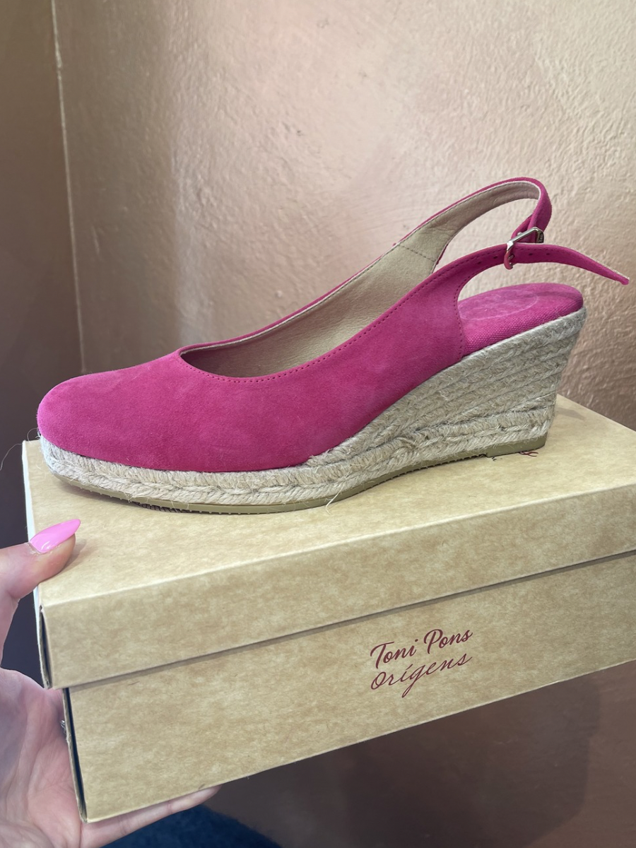 Toni Pons BREMEN-5A espadrillot Fuksianpunainen