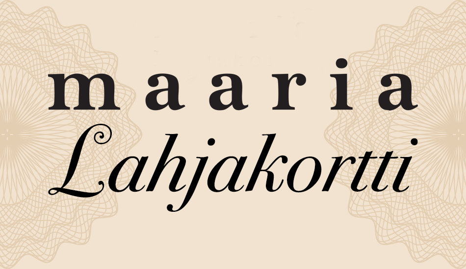Muoti Maaria Lahjakortti
