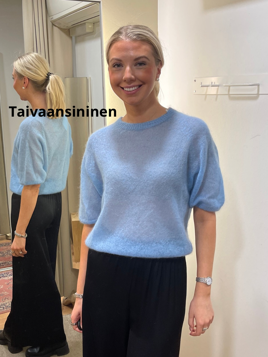 Sulo lyhythihainen mohairneule, eri värejä