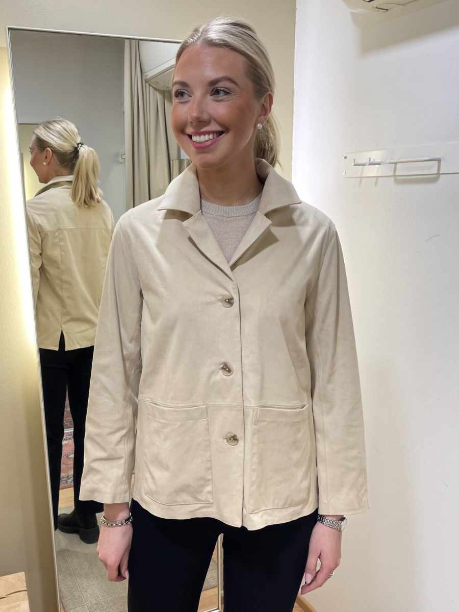 Esqualo mokkajäljitelmä takki, vaalea