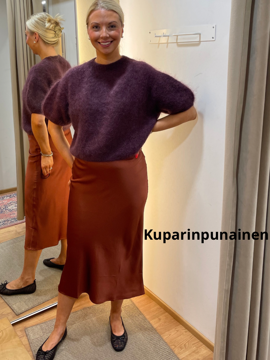 Kaffe Lotte satiinihame, eri värejä