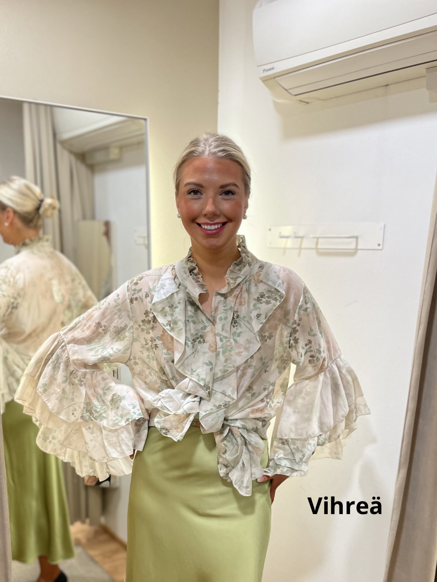 Elda röyhelöpusero, eri värejä