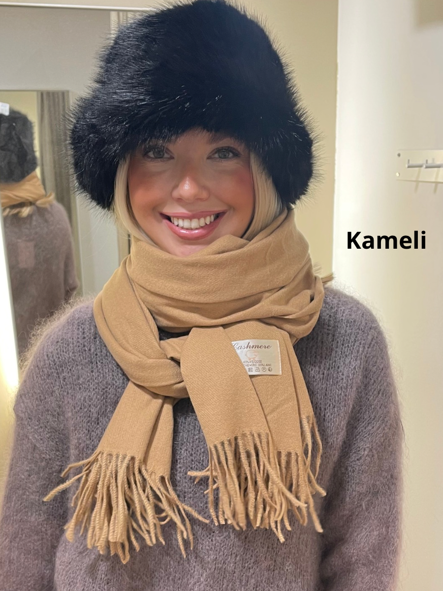 Cashmerehuivi, eri värejä