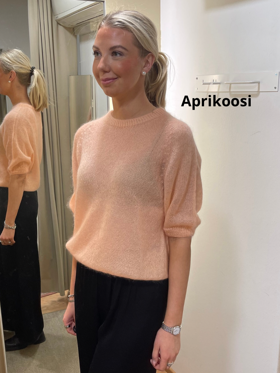 Sulo lyhythihainen mohairneule, eri värejä