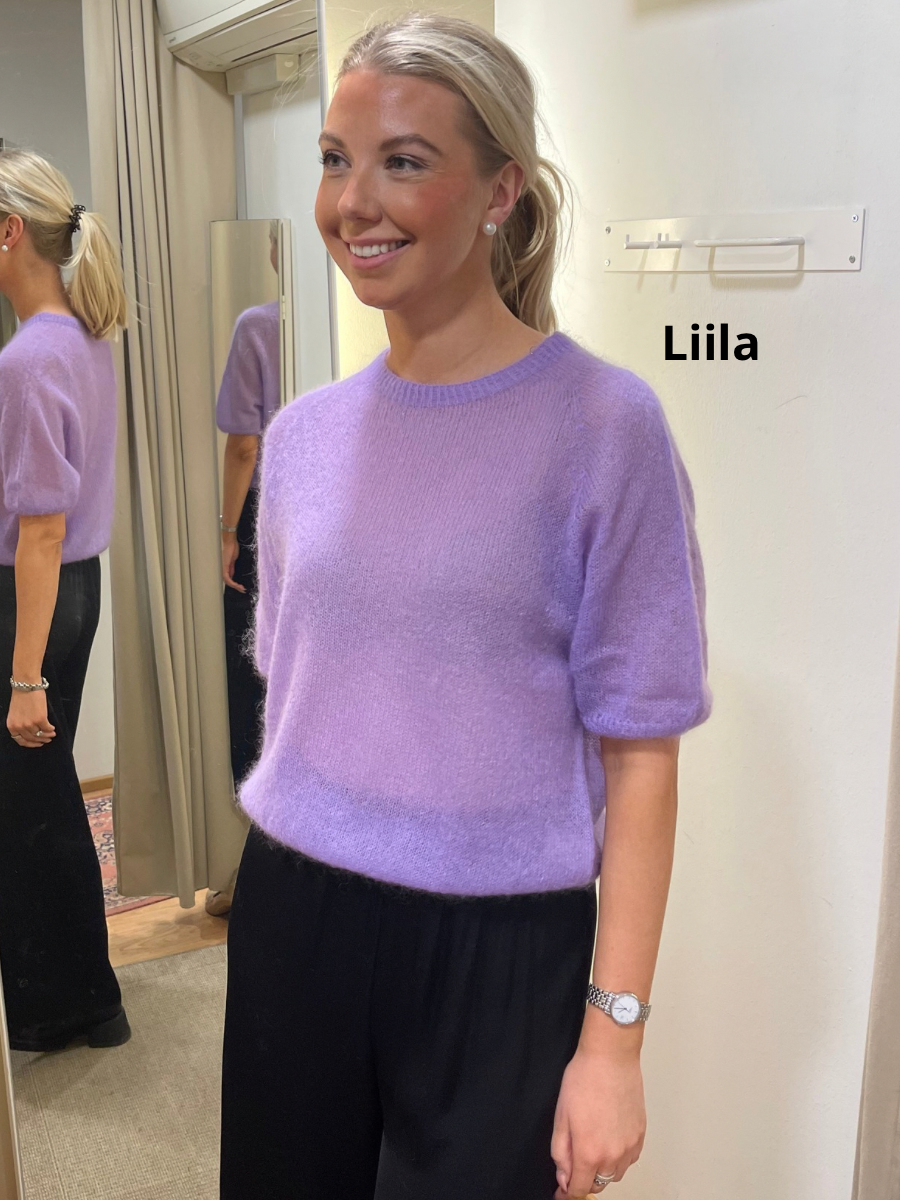 Sulo lyhythihainen mohairneule, eri värejä