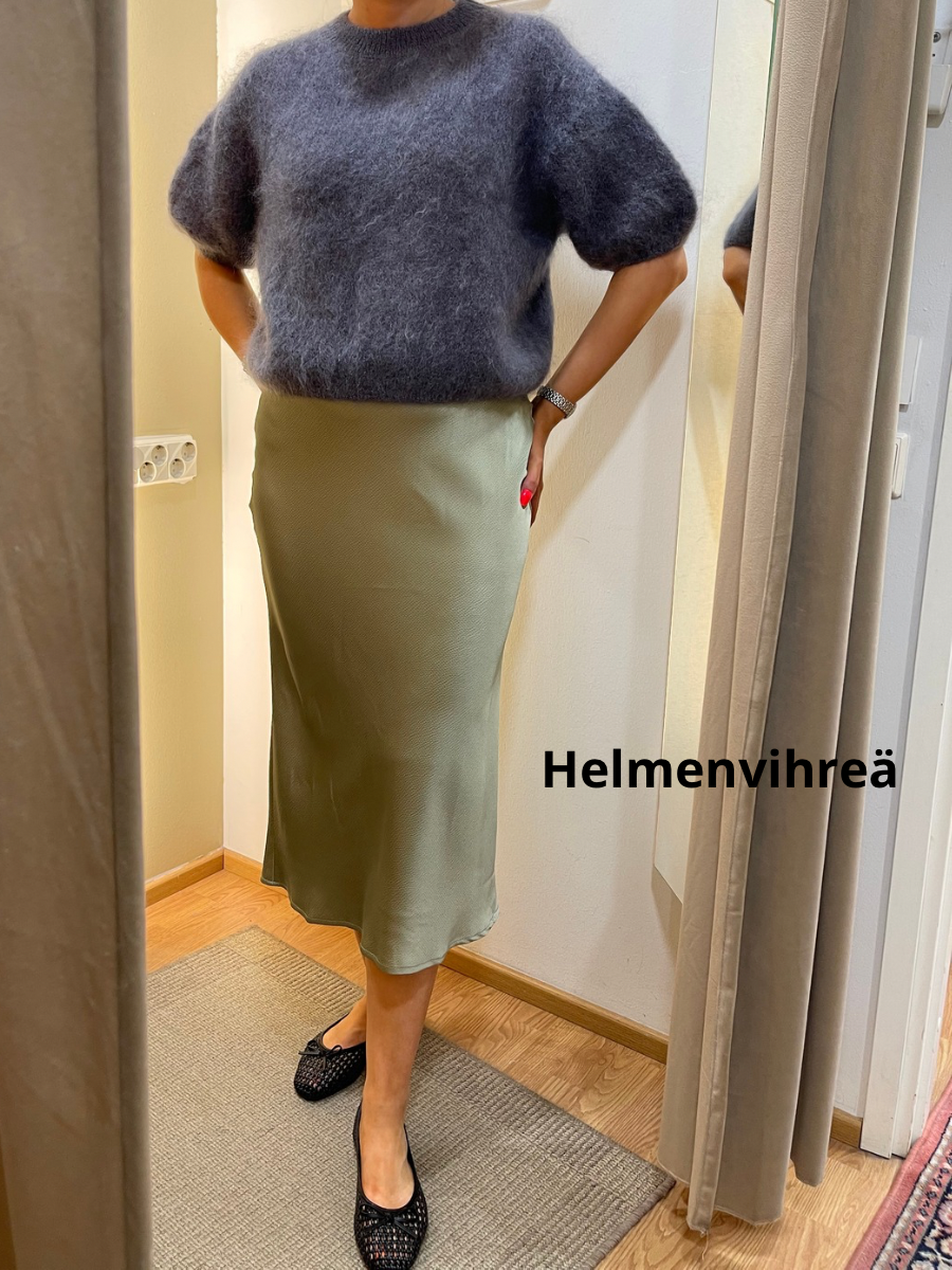 Kaffe Lotte satiinihame, eri värejä