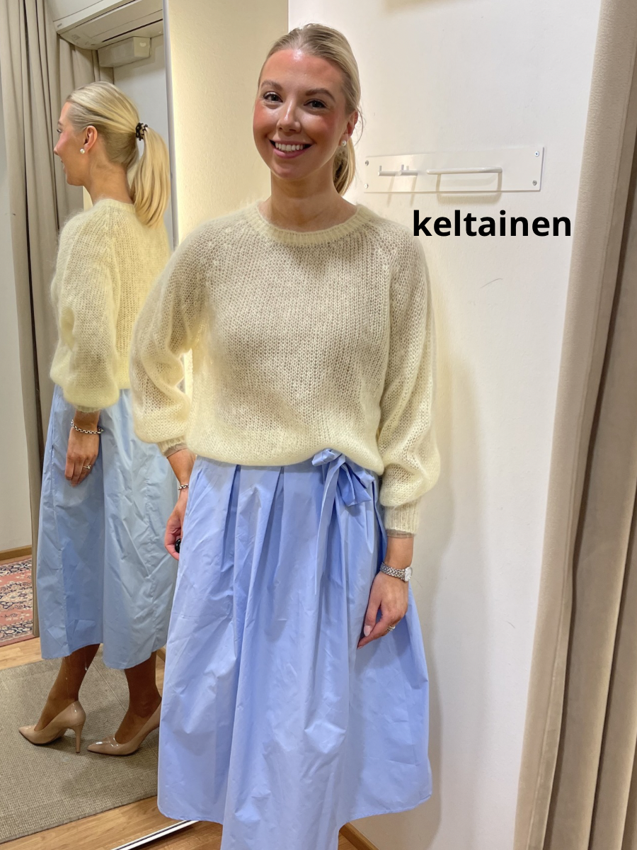 Säde mohairneule pitkähihainen, eri värejä