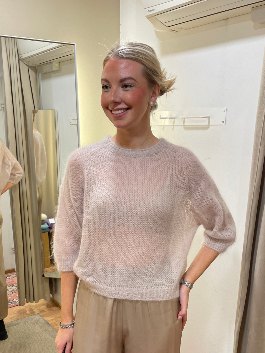 Säde lyhythihainen mohairneule, eri värejä