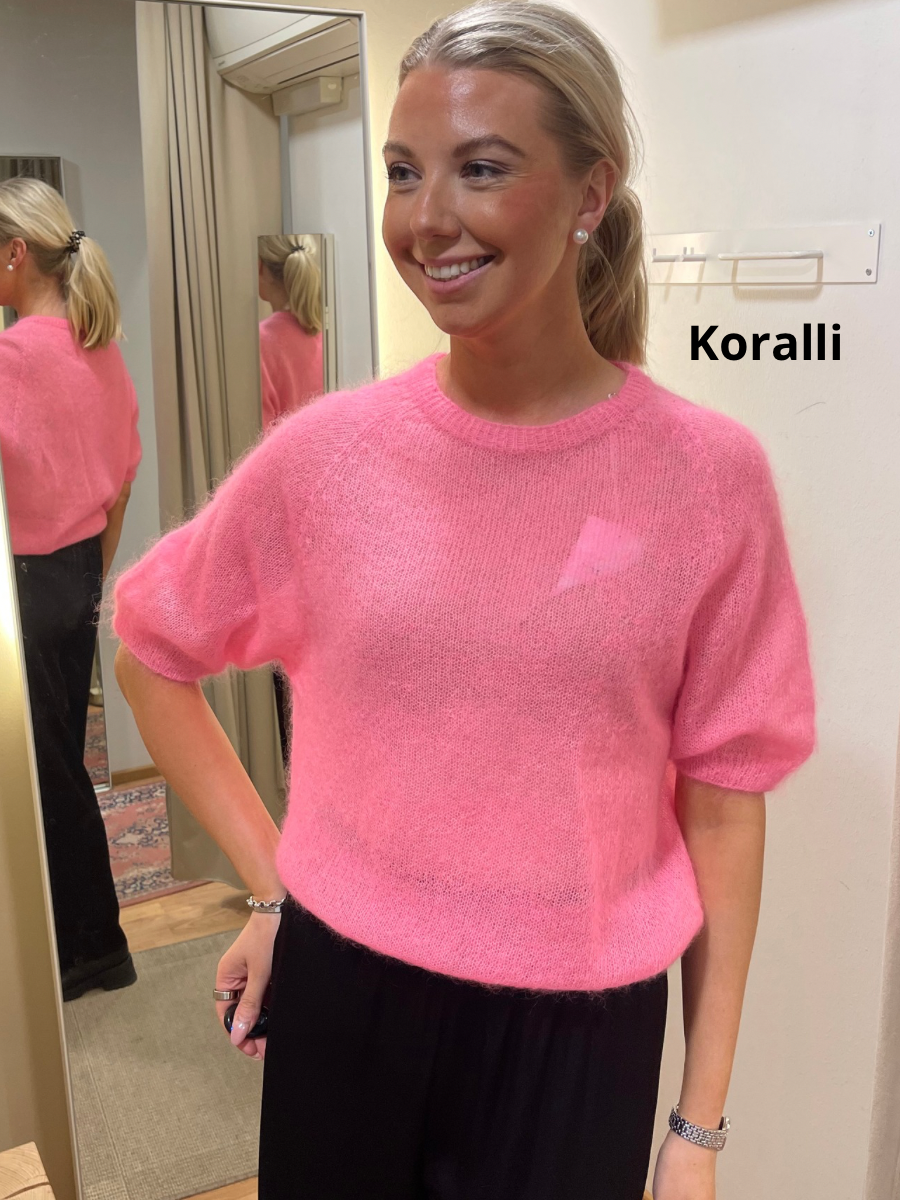 Sulo lyhythihainen mohairneule, eri värejä