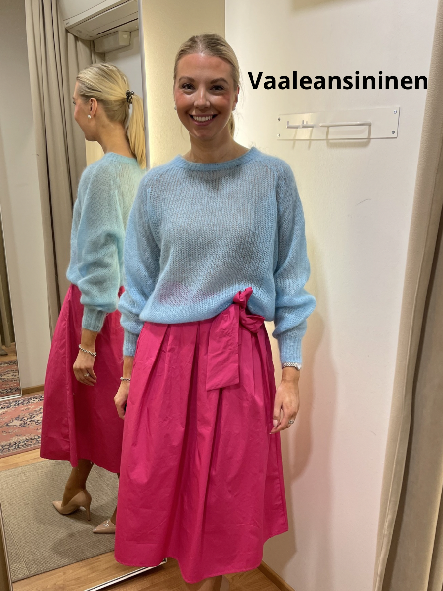 Säde mohairneule pitkähihainen, eri värejä