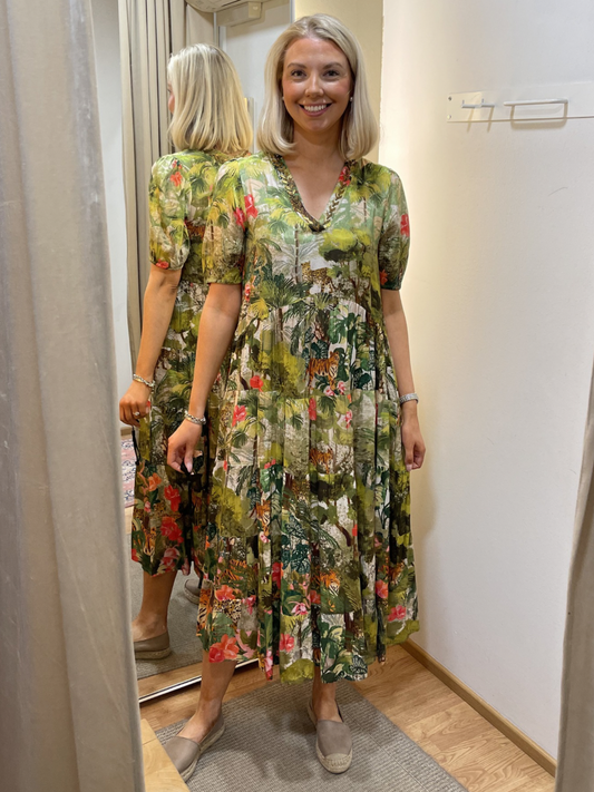 Orientique x Escape, Cecilia Dress Layers Maxi 10049