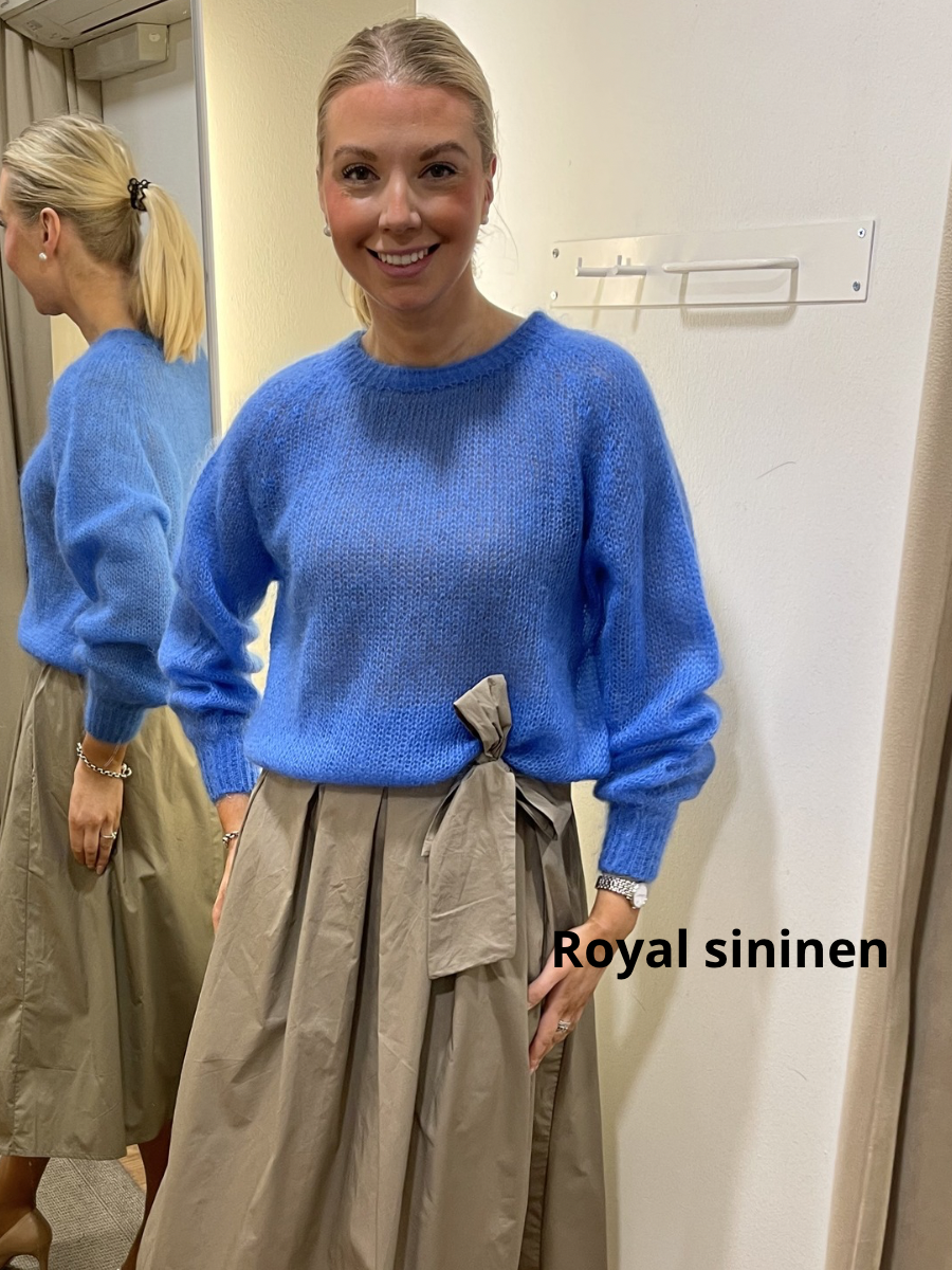Säde mohairneule pitkähihainen, eri värejä