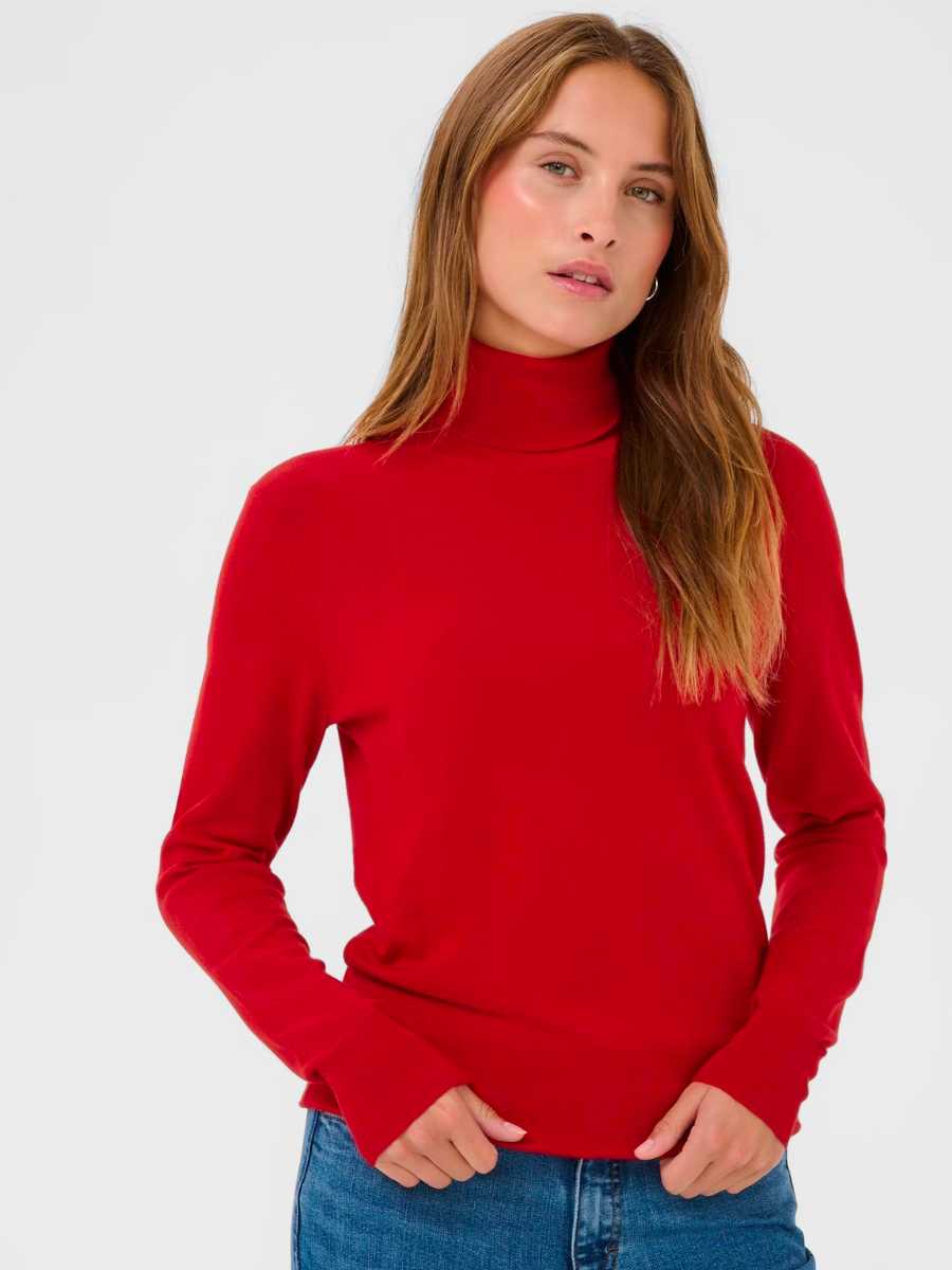 Kaffe Astrid rollneck poolopusero, eri värejä