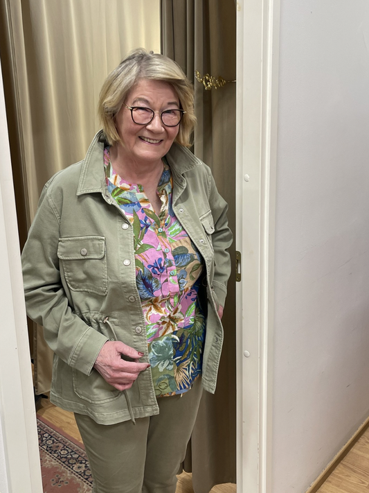 Red Button Robie Jacket farkkutakki, vihreä ja tummansininen