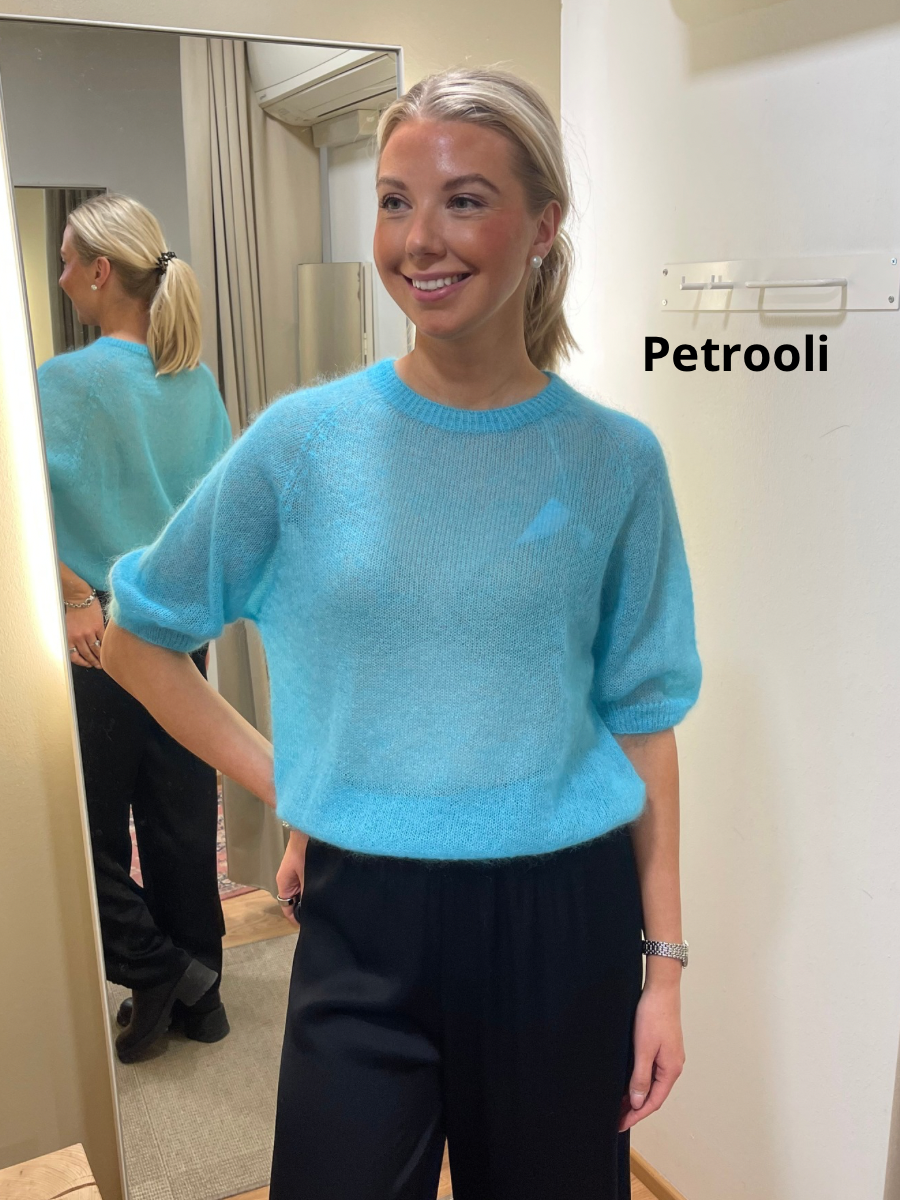 Sulo lyhythihainen mohairneule, eri värejä