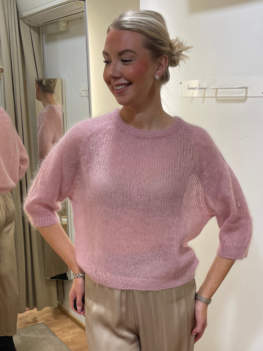 Säde lyhythihainen mohairneule, eri värejä