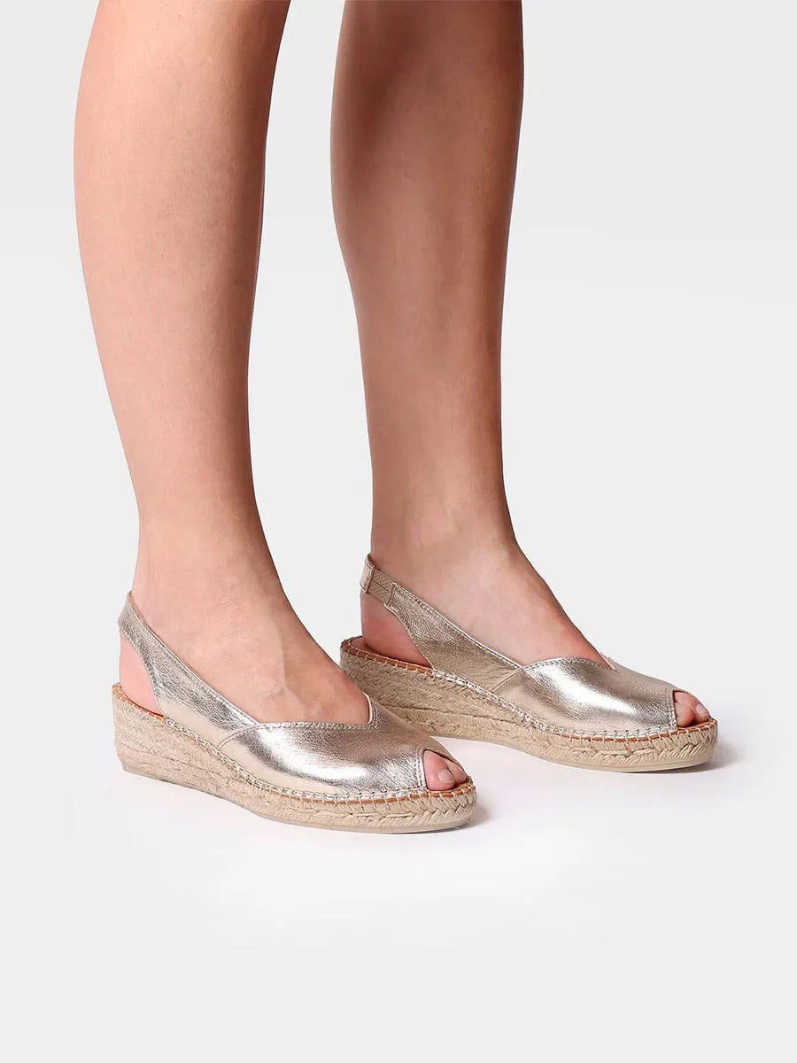 Toni Pons BERNIA-P nahkaiset wedget, steel