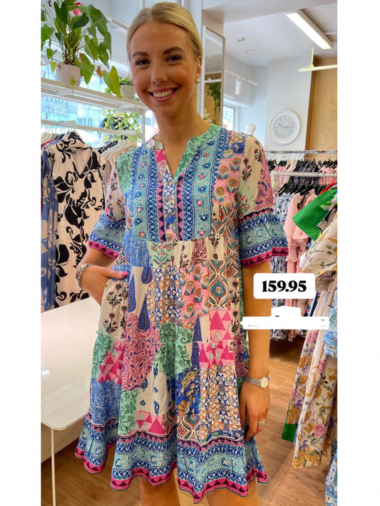 Orientique x Escape mekko, Emma Dress Layers Frill Sleeve