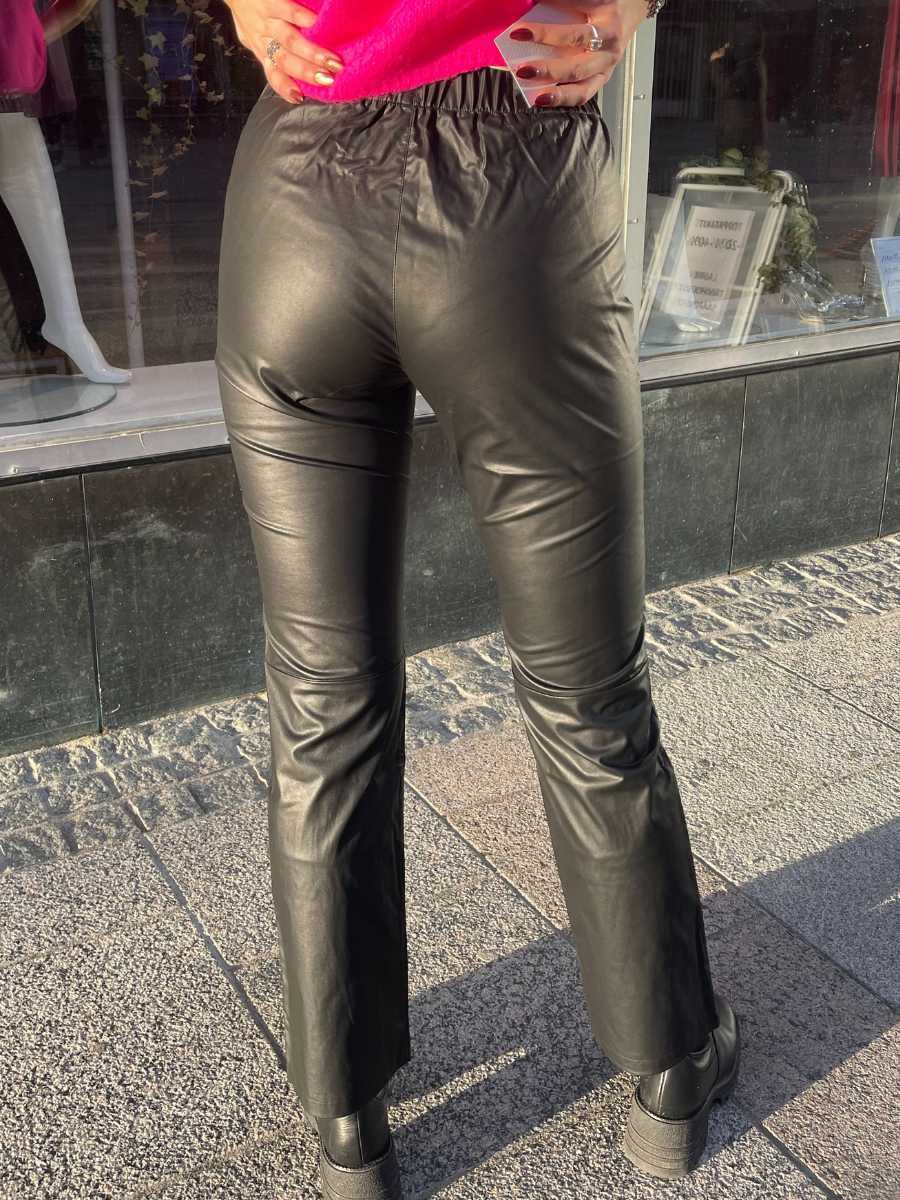 Alto Cassandra tekstiilinahkahousut, musta