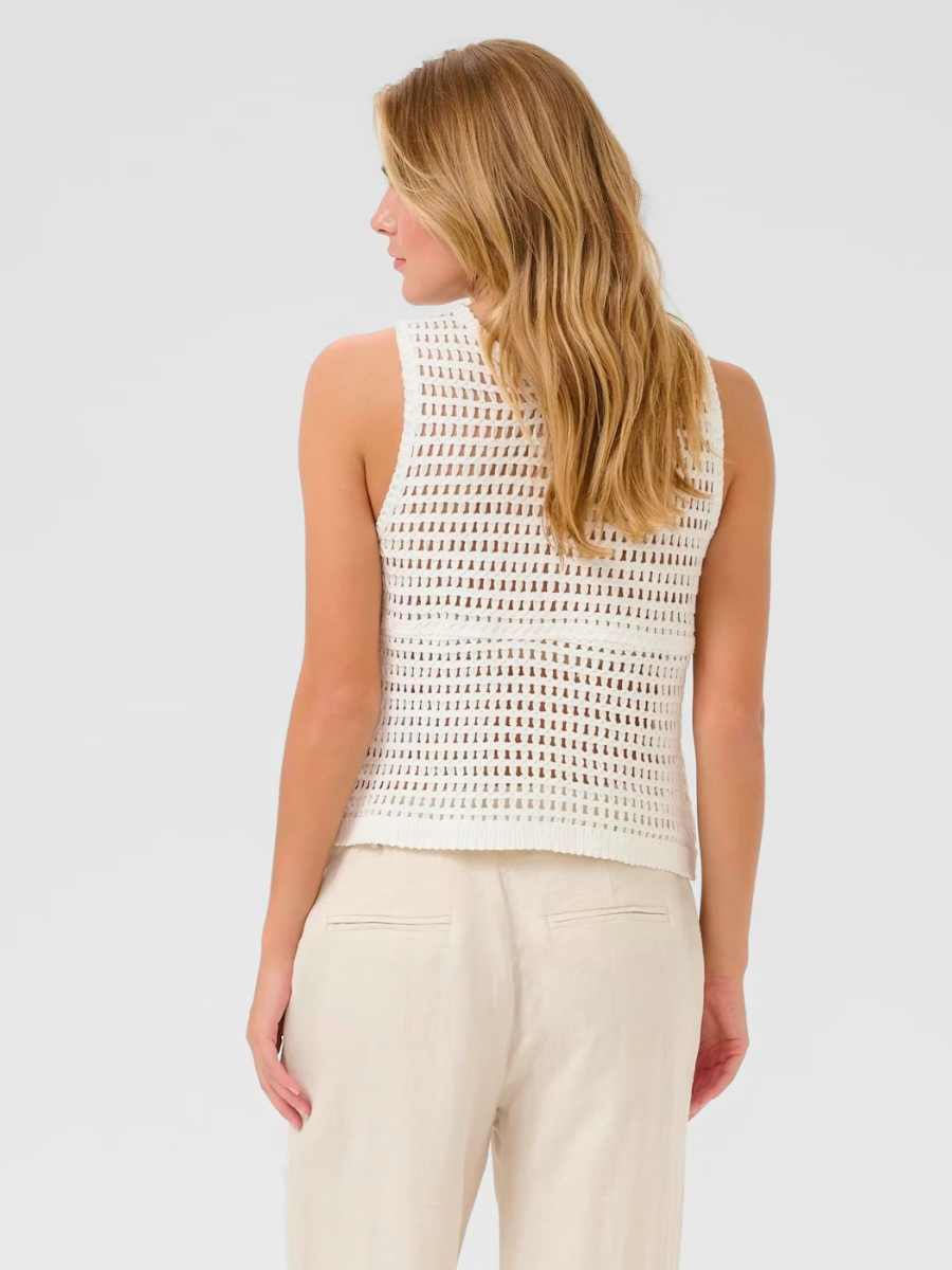 Cream Kittie neuleliivi, Pinkki ja luonnonvalkoinen