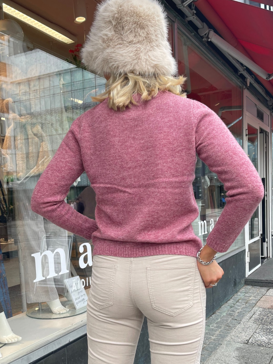 STI Marie neuletakki, meleerattu rose