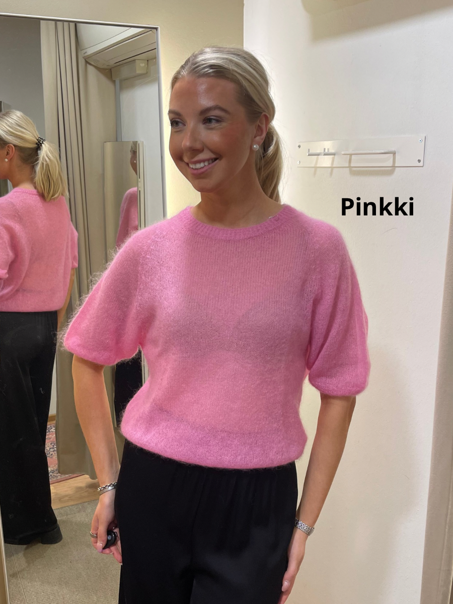 Sulo lyhythihainen mohairneule, eri värejä