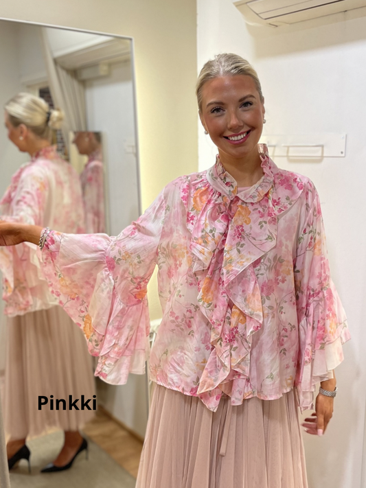 Elda röyhelöpusero, eri värejä