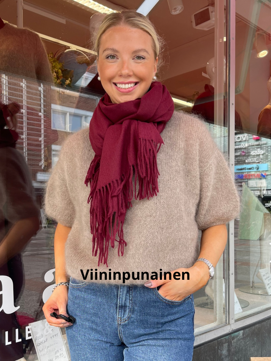 Cashmerehuivi, eri värejä