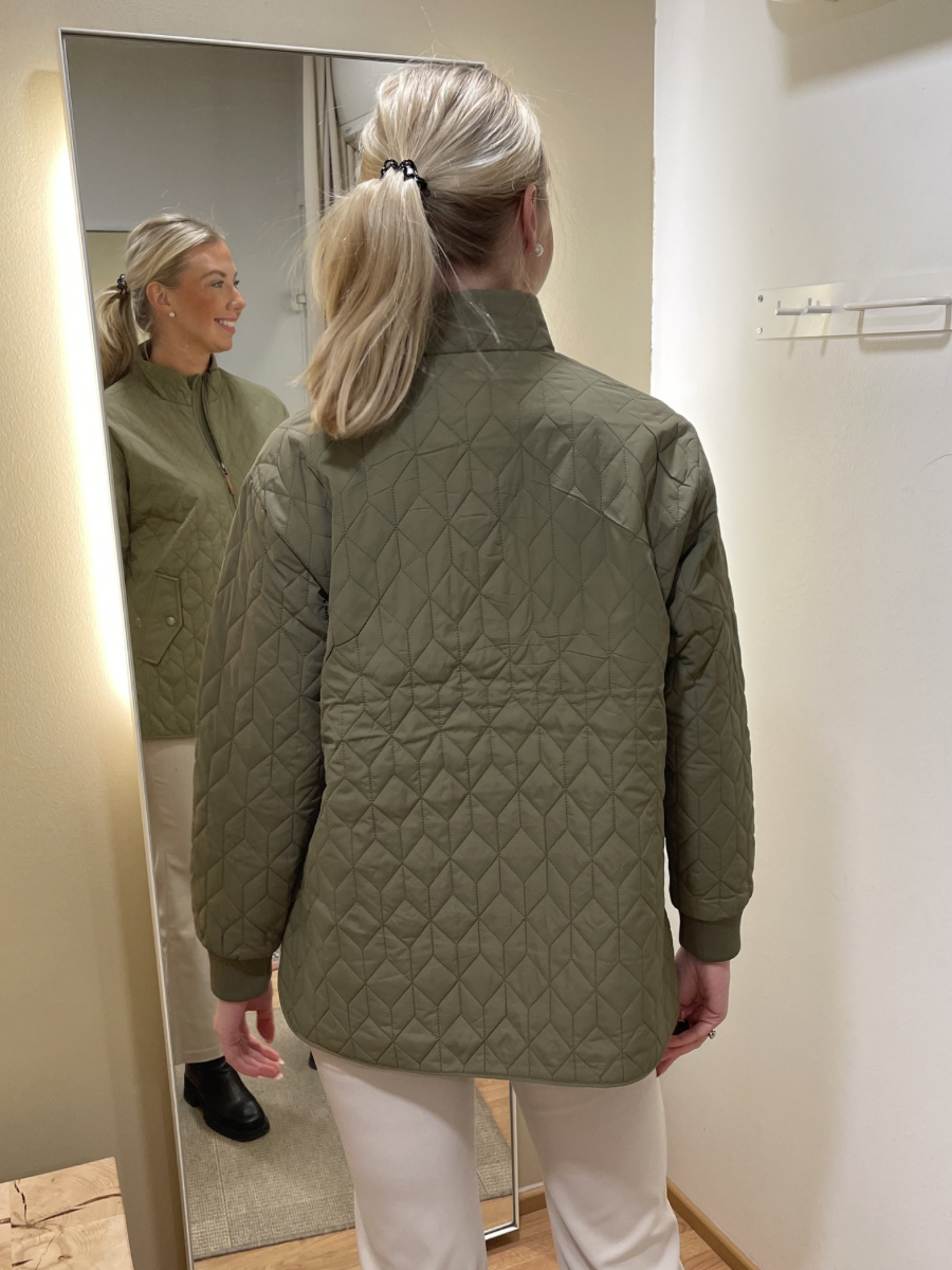 KA Leila tikkitakki, vihreä ja vaalea