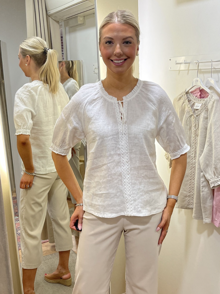 Cream Bellis Lace pellavapusero, eri värejä