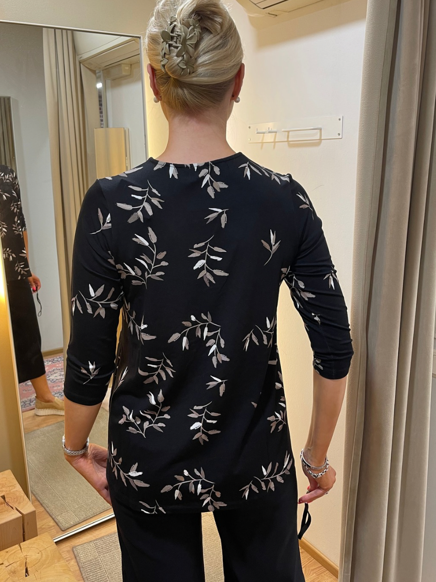 STI Senni trikootunika, beige ja vihreä