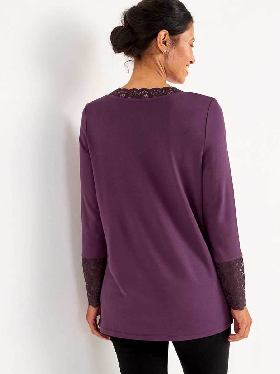 Linnea trikootunika, violetti