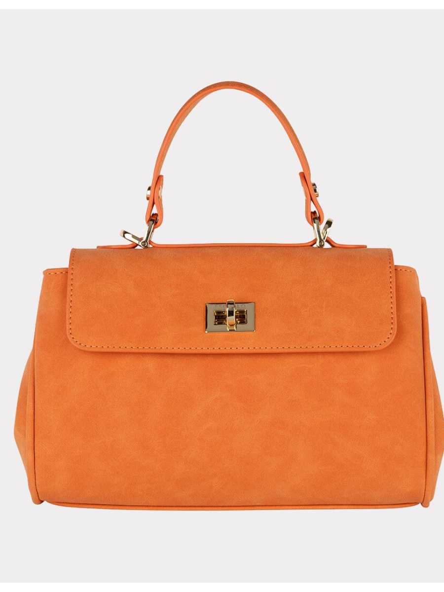 Esqualo olkalaukku, oranssi ja beige