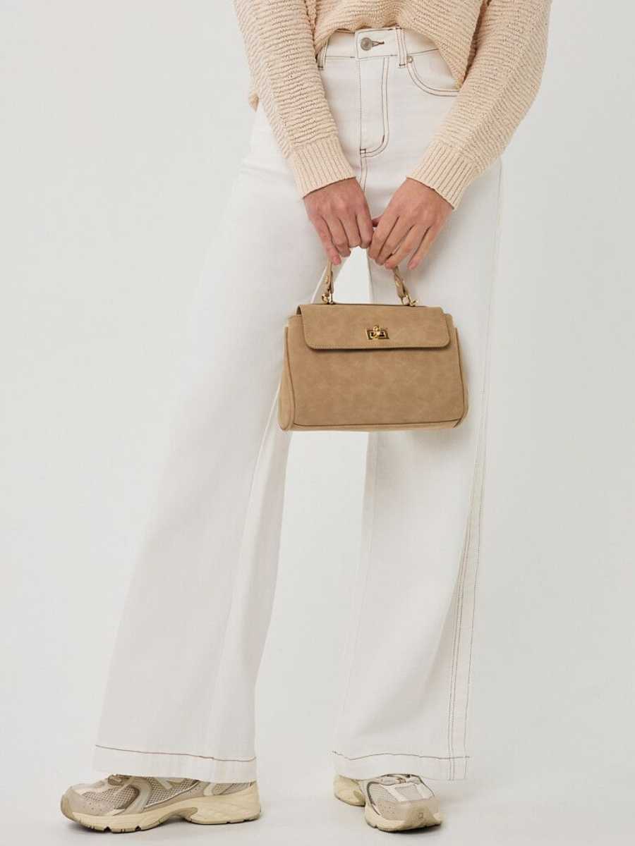 Esqualo olkalaukku, oranssi ja beige