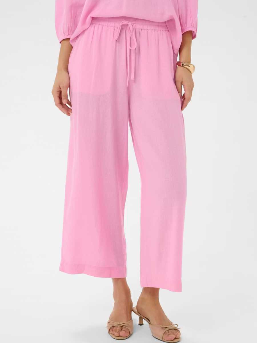 Kaffe Milia pellavasekoitehousut, eri värejä