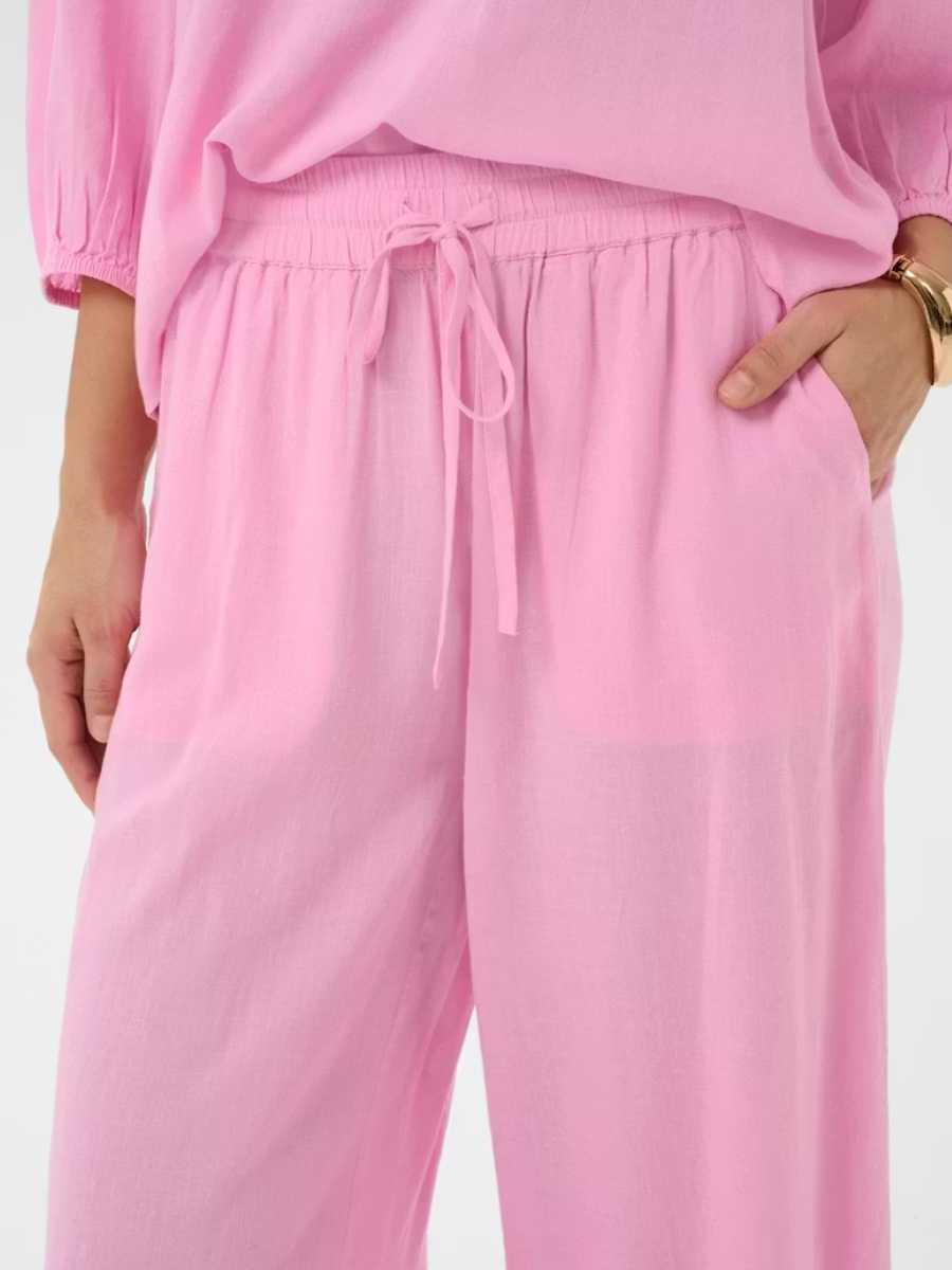 Kaffe Milia pellavasekoitehousut, eri värejä