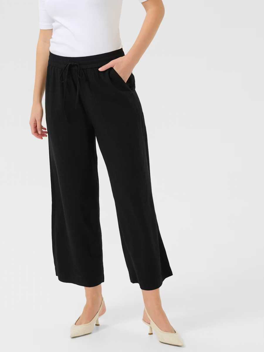 Kaffe Milia pellavasekoitehousut, eri värejä