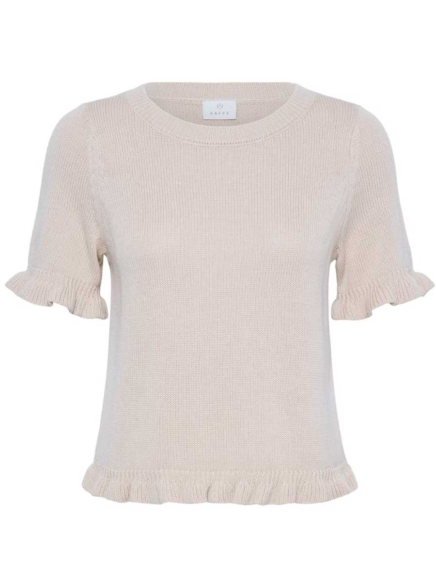 Kaffe Lindsay neulepusero, valkoinen ja beige