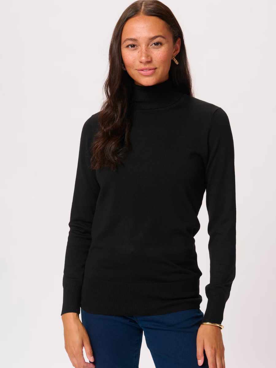 Kaffe Astrid rollneck poolopusero, eri värejä