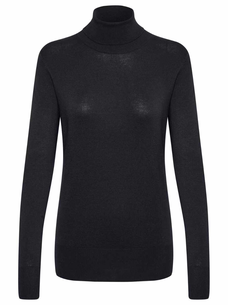 Kaffe Astrid rollneck poolopusero, eri värejä