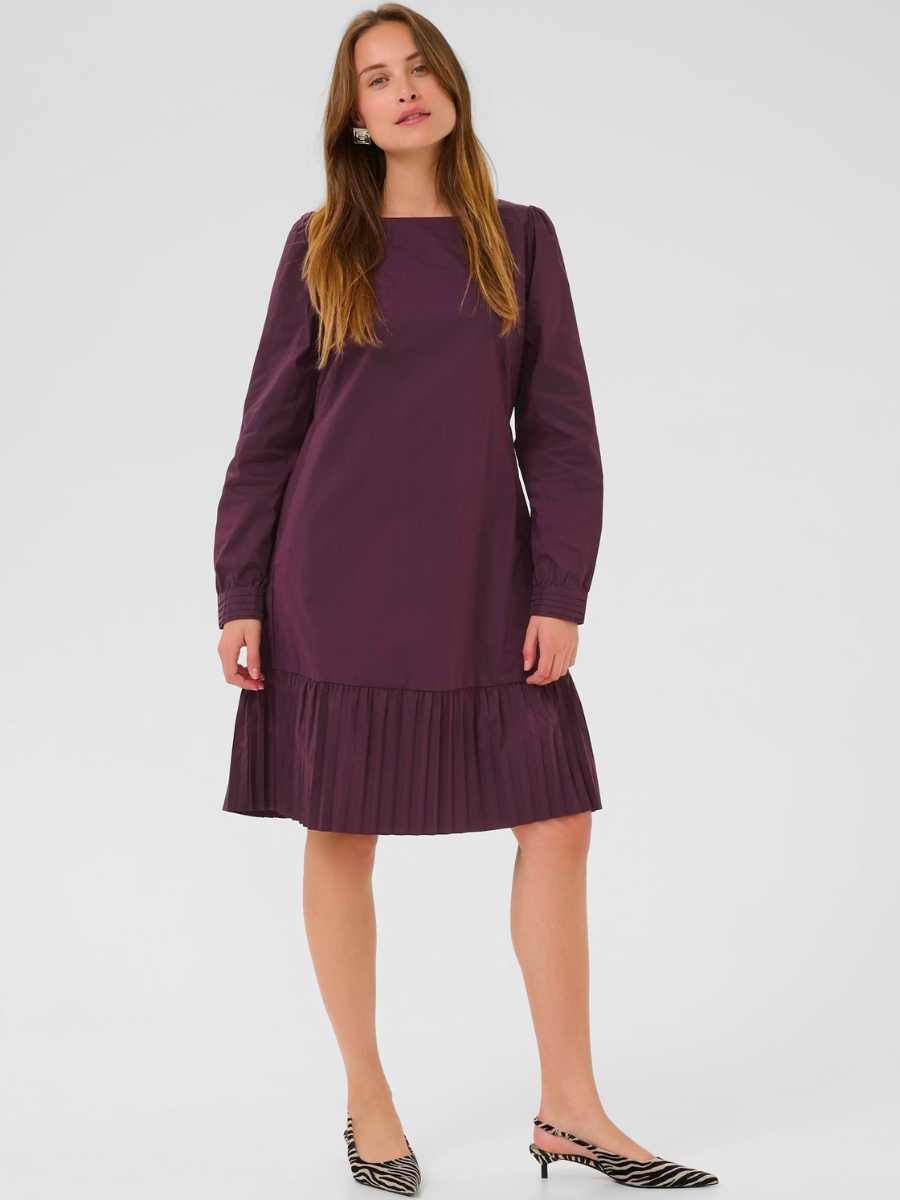 Culture Beate Antoinett mekko, musta, viininpunainen ja vihreä