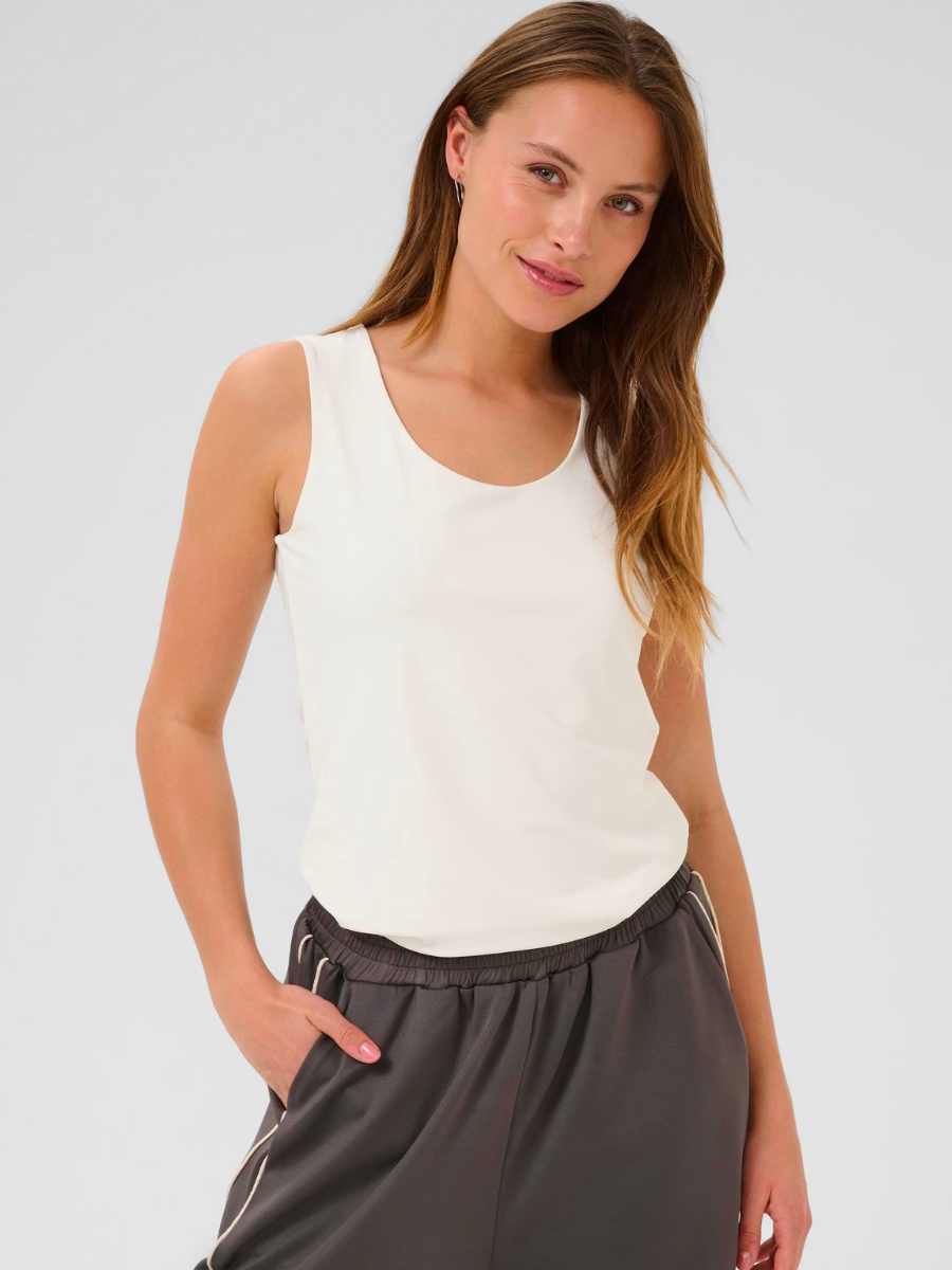 KA Arina toppi valkoinen, musta, viininpunainen